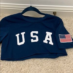 USA crop top